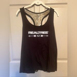 Realtree Women's Black and White Tank Top